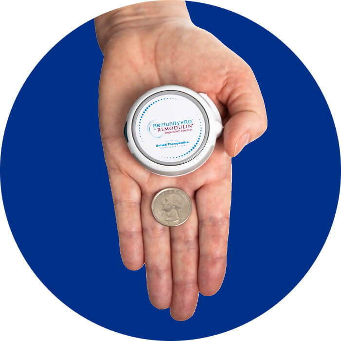 REMUNITYPRO is compact and lightweight at 2” in diameter